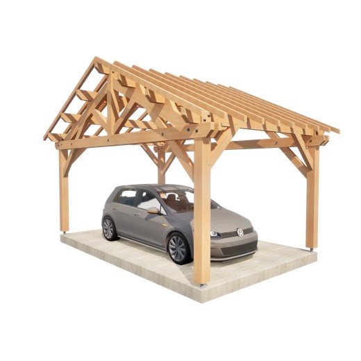 Charpente x2 pans - x1 voiture