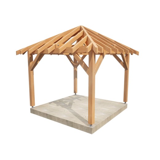 Kiosques x4 pans - Kiosque 9m²