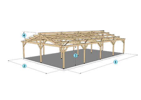 Hangars 2 pans - Economiques