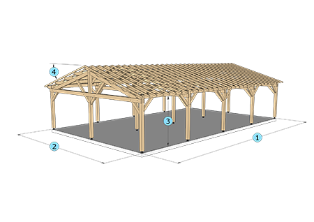 Hangars et bâtiments 2 pans sur-mesure